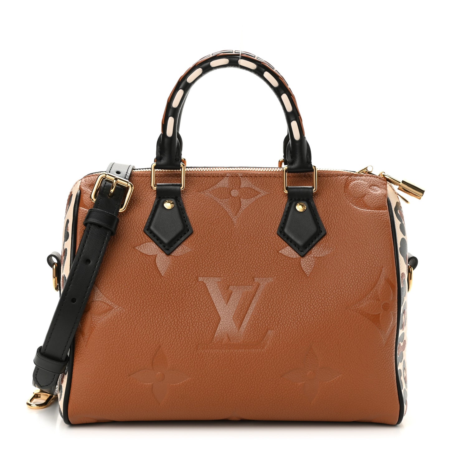 Empreinte Monogram Giant Wild At Heart Speedy Bandouliere 25 Caramel