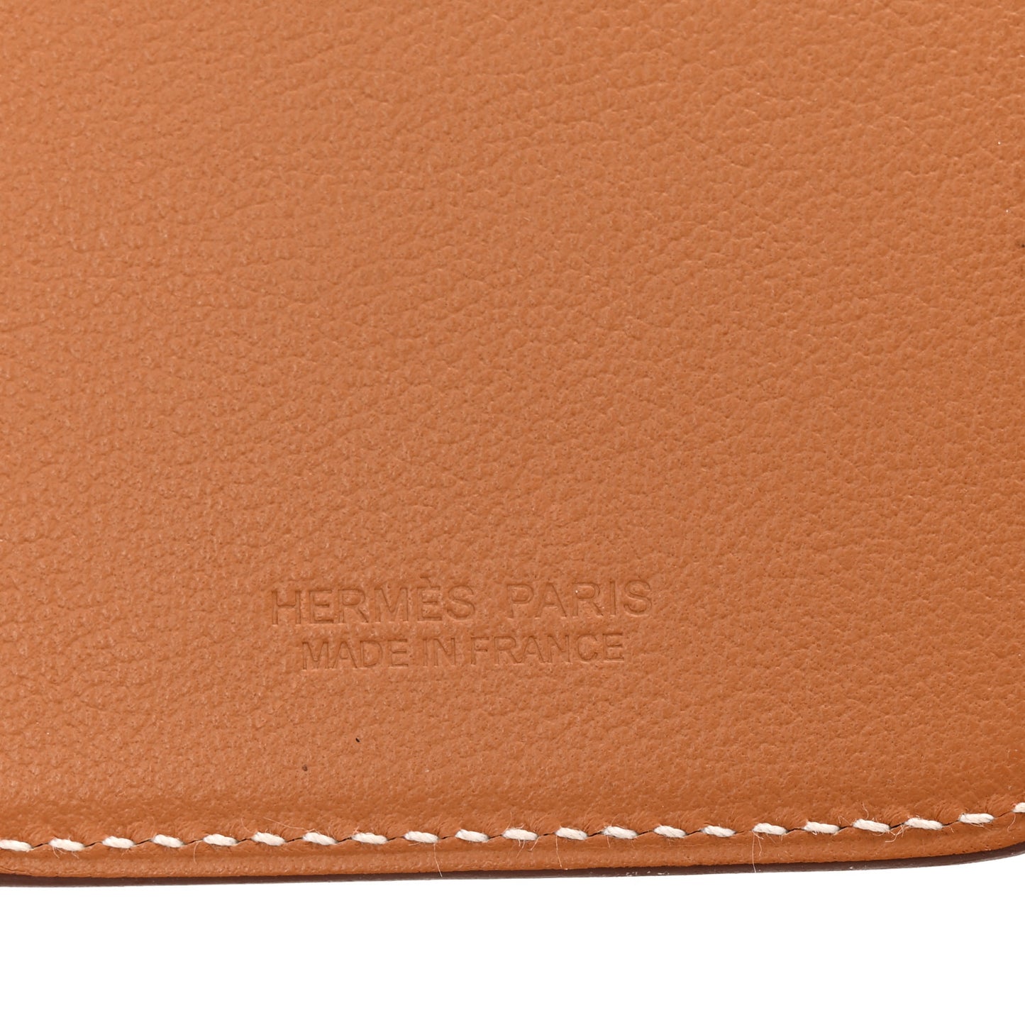 Swift Stitched Faubourg MagSafe Card Holder Gold Bleu De France Orange