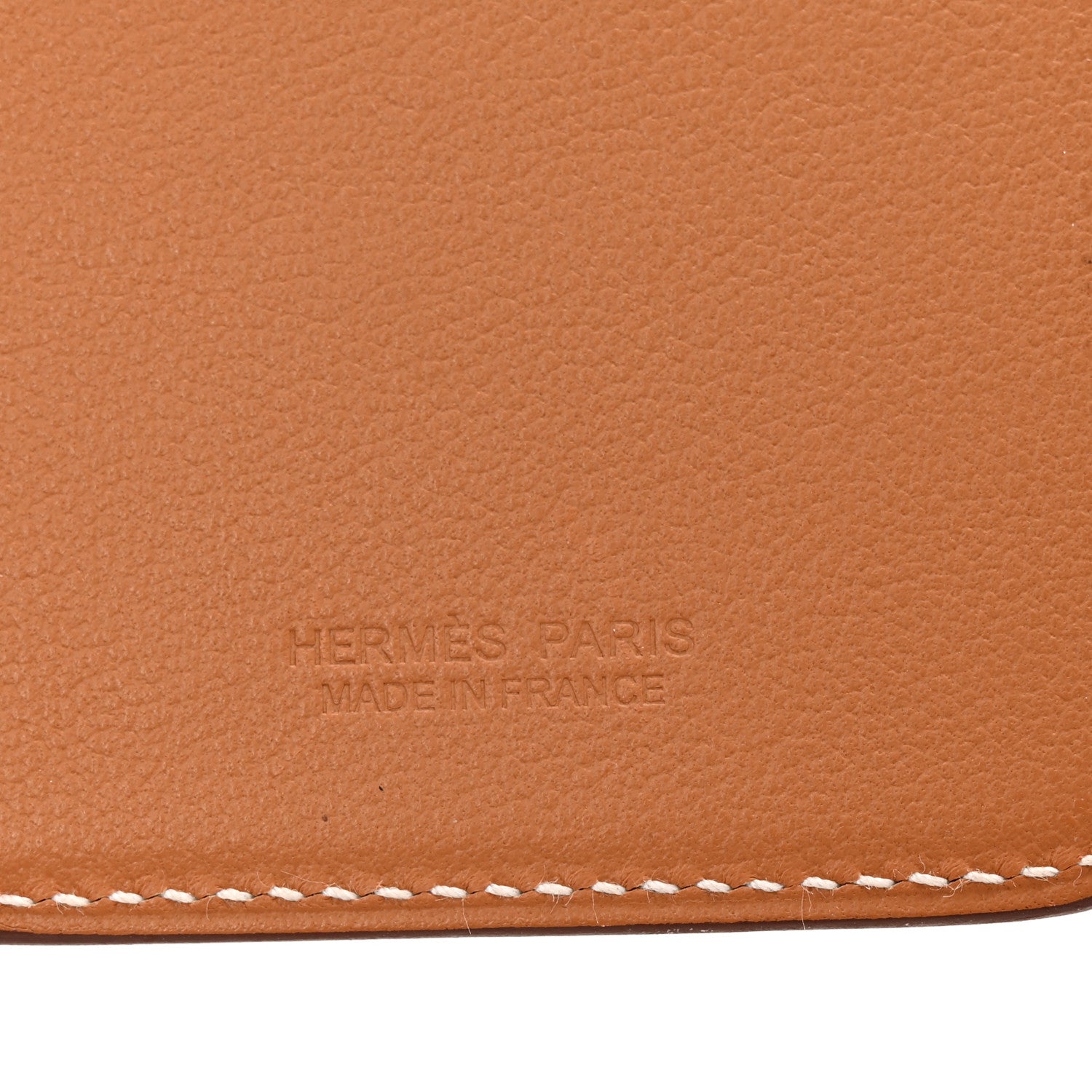 Hermes Swift Stitched Faubourg MagSafe Card Holder Gold Bleu De France Orange 6 of 9