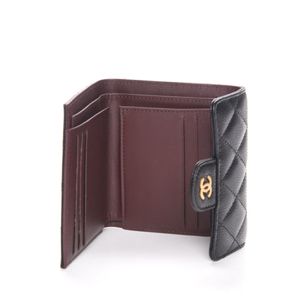 Chanel Caviar Quilted Compact Flap Wallet Black 5 of 9