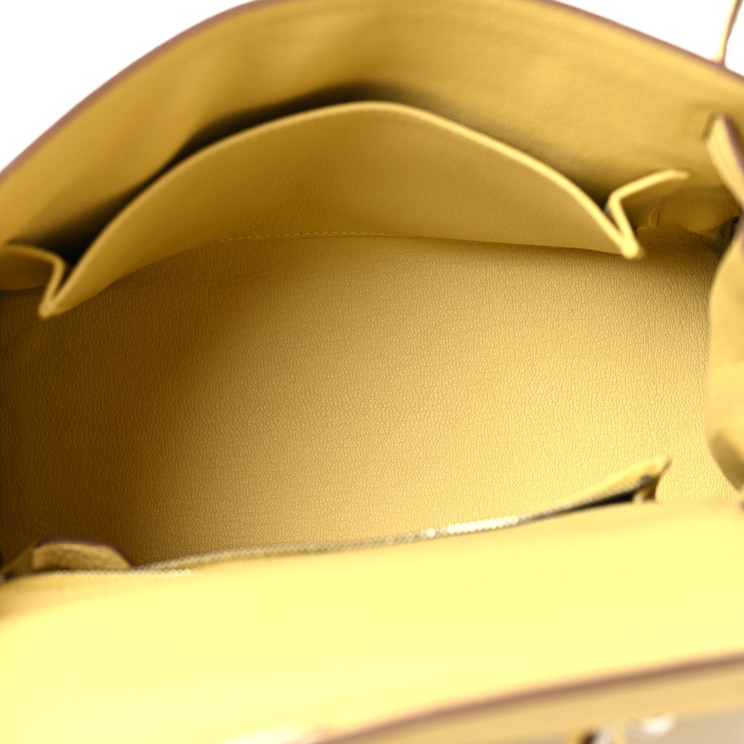 Hermes Togo Kelly Retourne 25 Jaune Poussin 5 of 11