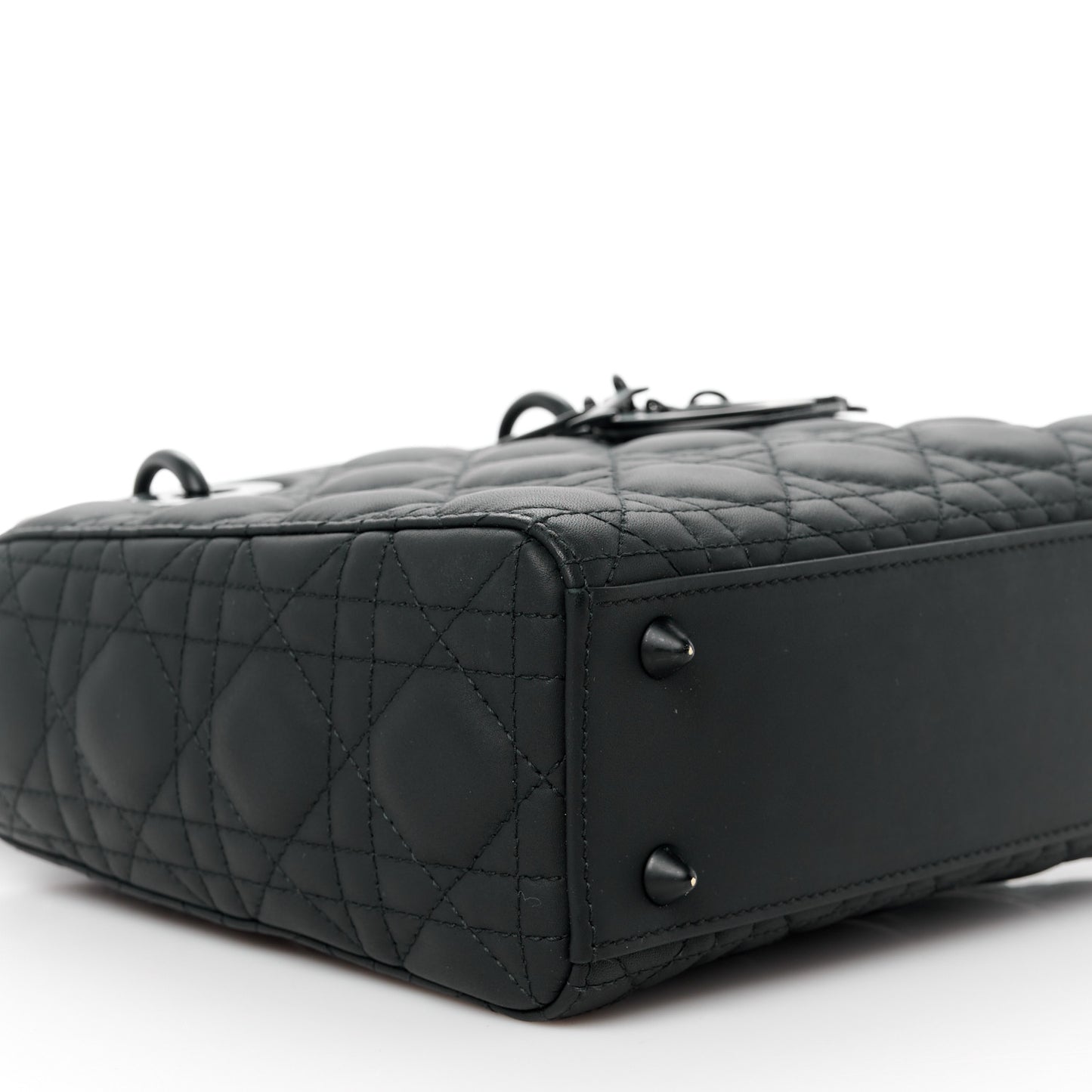 Ultra Matte Calfskin Cannage Small My ABCDior Lady Dior Black