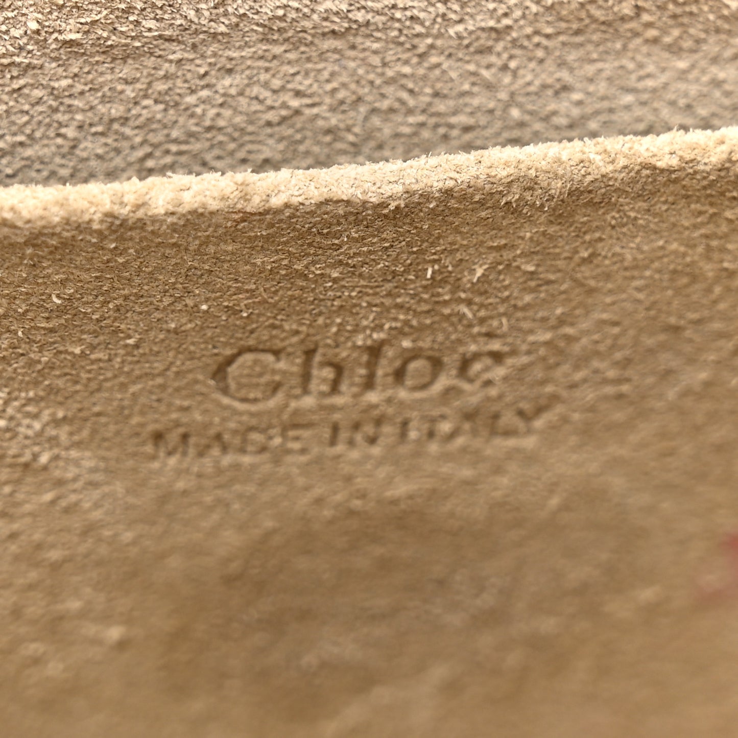 Calfskin Suede Small Nile Bracelet Bag Caramel