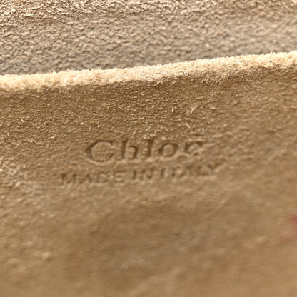 Chloe Calfskin Suede Small Nile Bracelet Bag Caramel 6 of 15