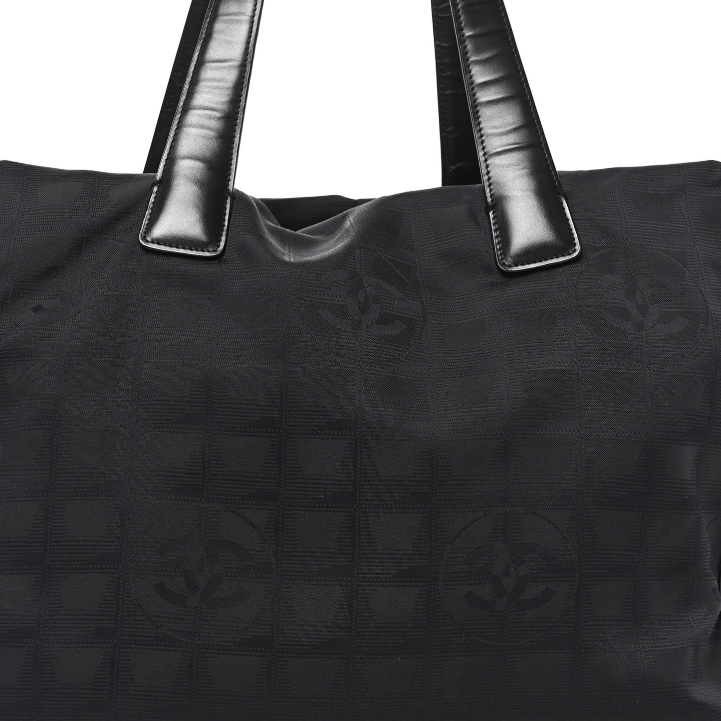 Nylon Medium Travel Tote Black