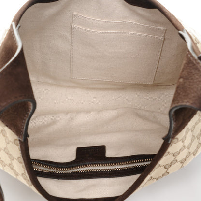 Gucci Monogram Web New Jackie Shoulder Bag Dark Brown 5 of 6
