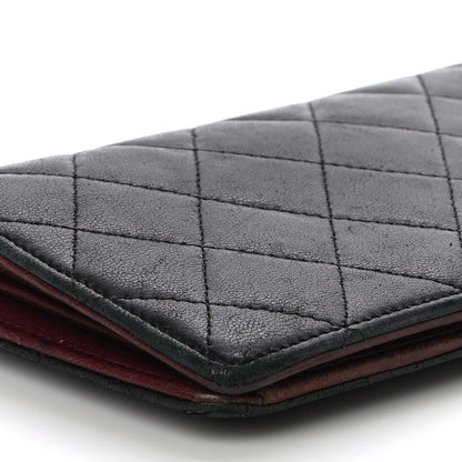 Chanel Lambskin Quilted Yen Wallet Black 9 of 14