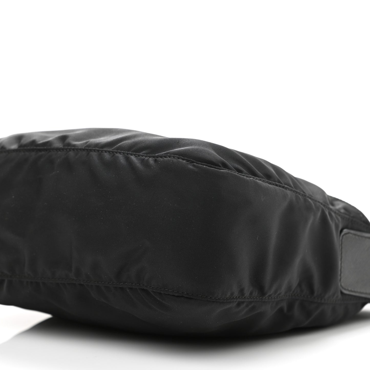 Nylon Vela Flat Messenger Bag Black