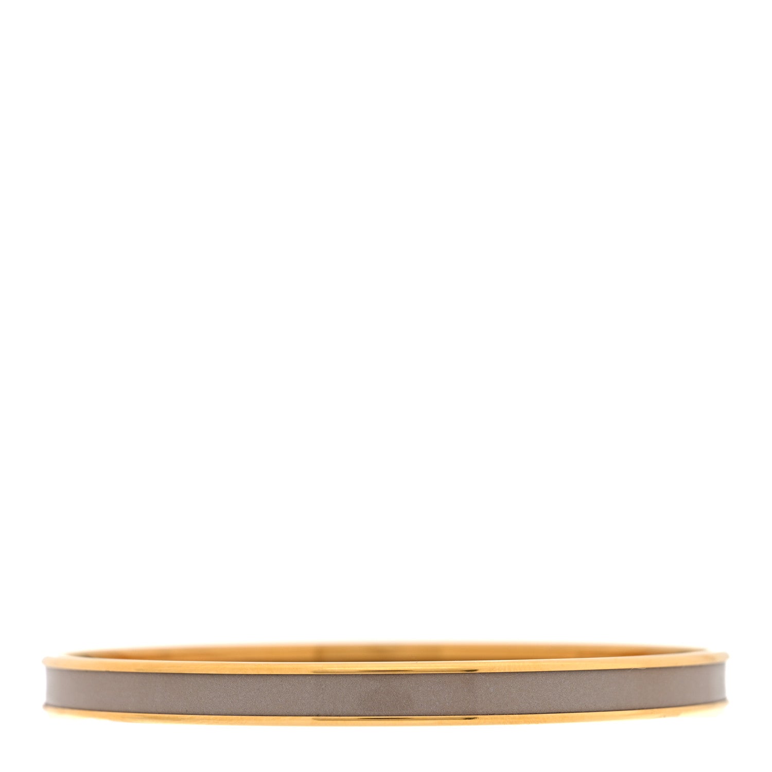 Hermes Enamel Printed Extra Narrow Uni Bracelet 65 Marron Glace 3 of 5