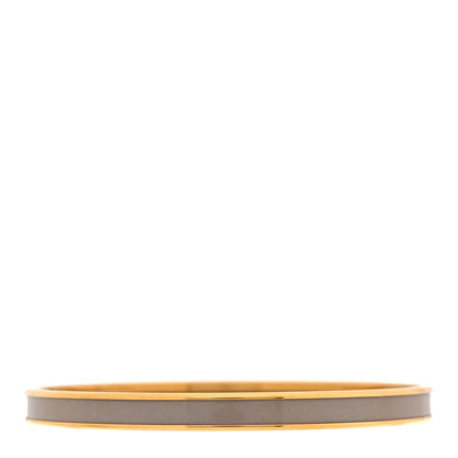 Hermes Enamel Printed Extra Narrow Uni Bracelet 65 Marron Glace 3 of 5