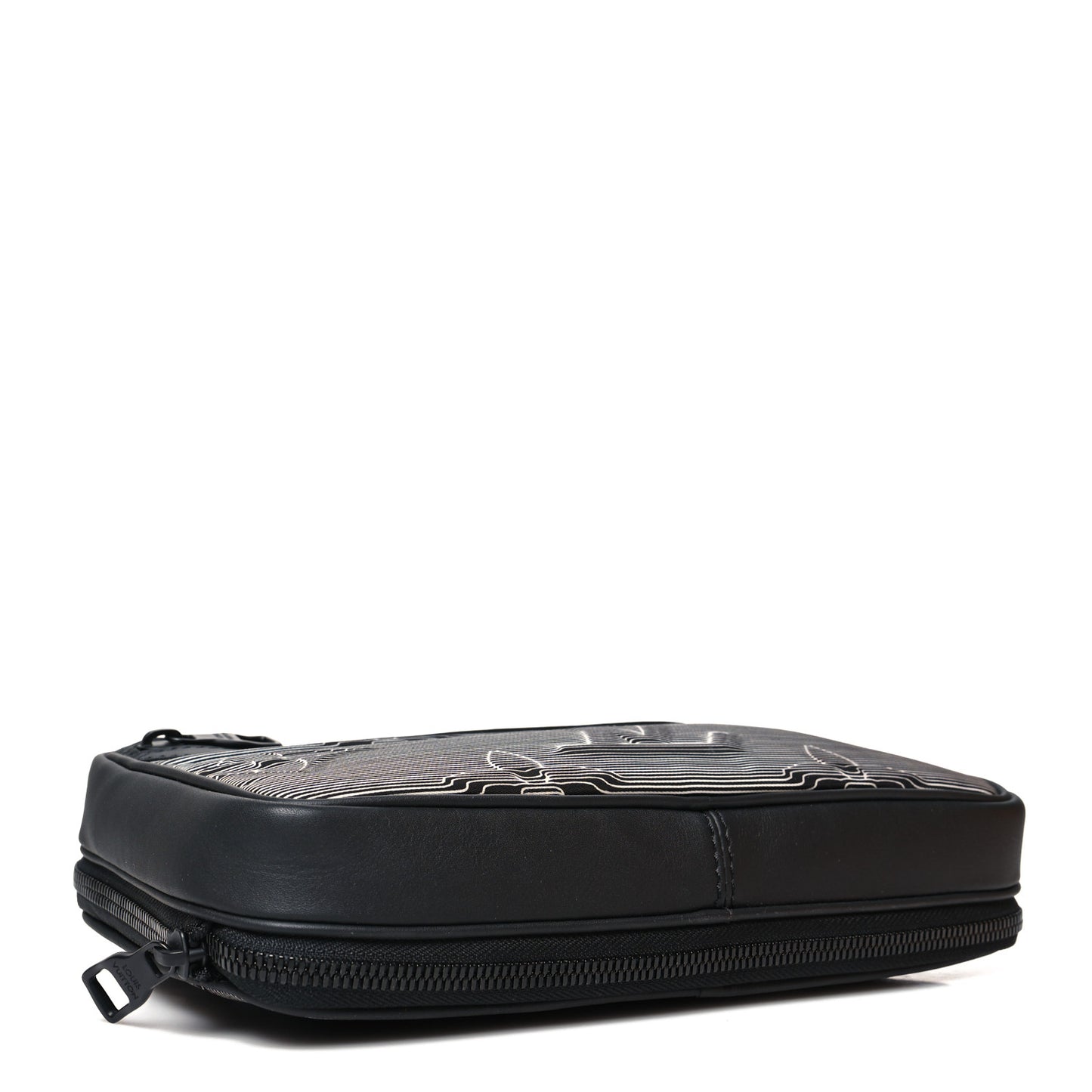 Calfskin Monogram 2054 Capsule Expandable Messenger Grey Black