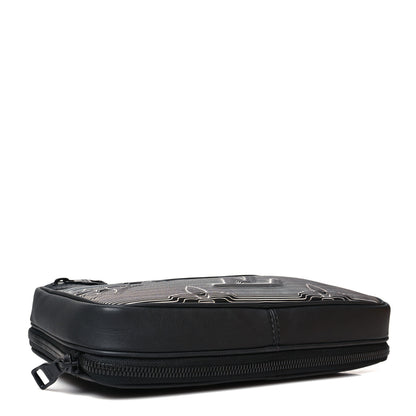 Louis Vuitton Calfskin Monogram 2054 Capsule Expandable Messenger Grey Black 3 of 8