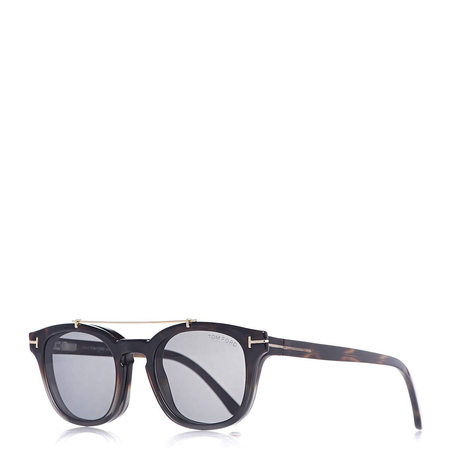 Tom Ford Clip On Sunglasses TF5532 Tortoise 1 of 9