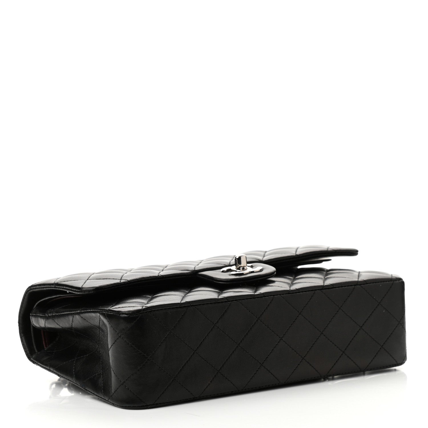 Chanel Lambskin Quilted Medium Double Flap Black 4 of 11