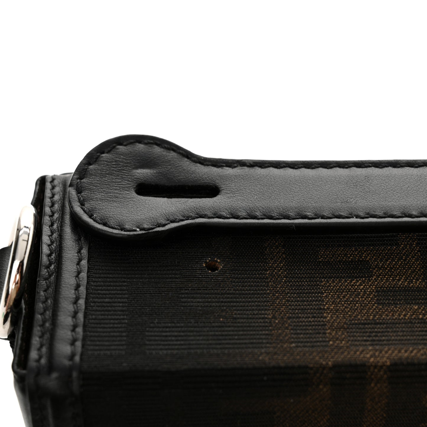 FF Eclissi Jacquard Vitello King Baguette Soft Trunk Tobacco Moro Black