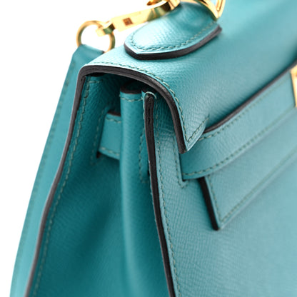 Hermes Epsom Horseshoe Kelly Sellier 28 Vert Verone 12 of 15