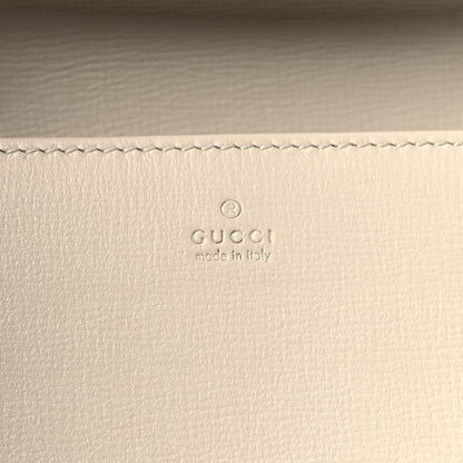 Gucci GG Supreme Monogram Azalea Calfskin Horsebit 1955 Wallet On Chain Beige Ebony Mystic White 6 of 10