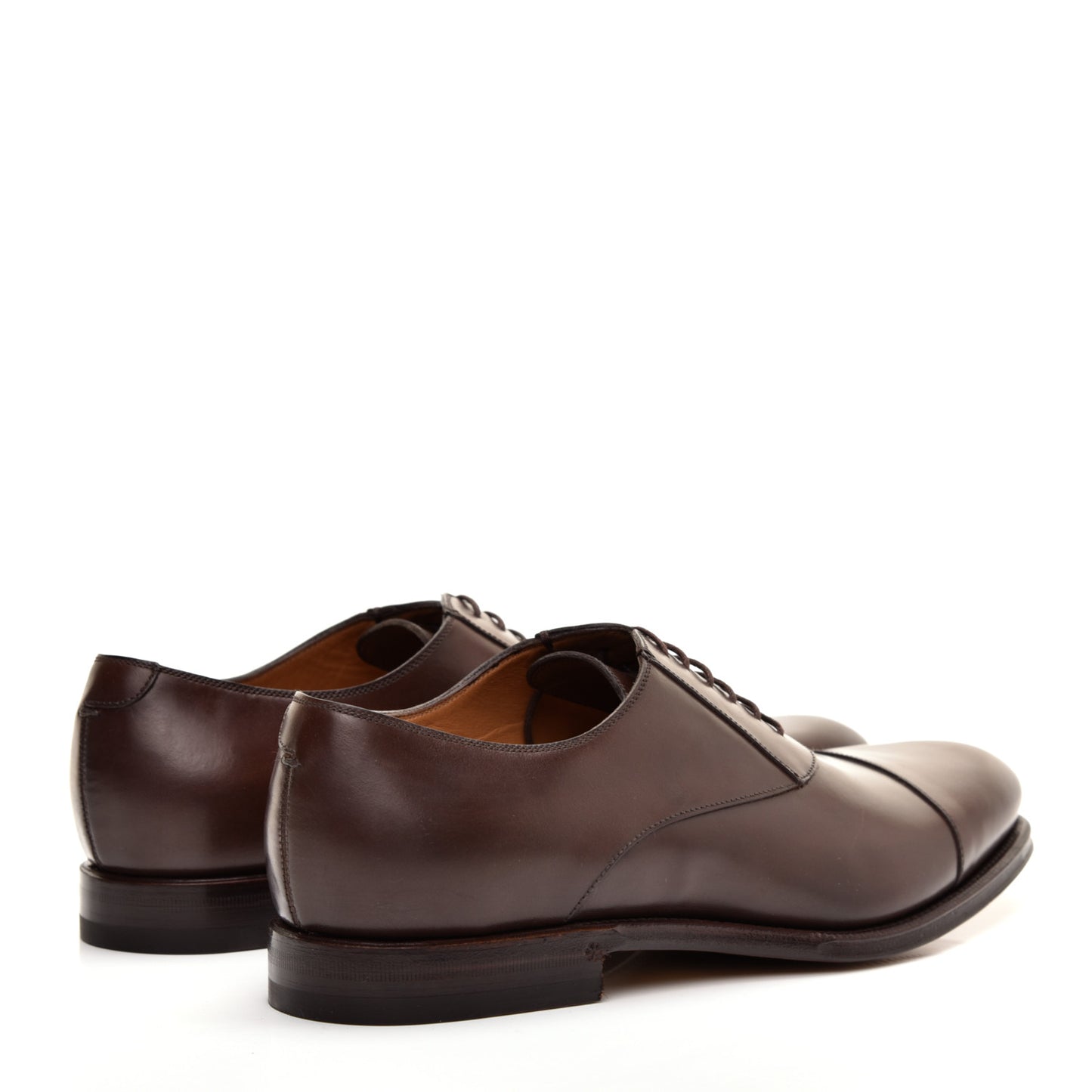 Calfskin Mens Captoe Oxford Loafers 8.5 Cocoa