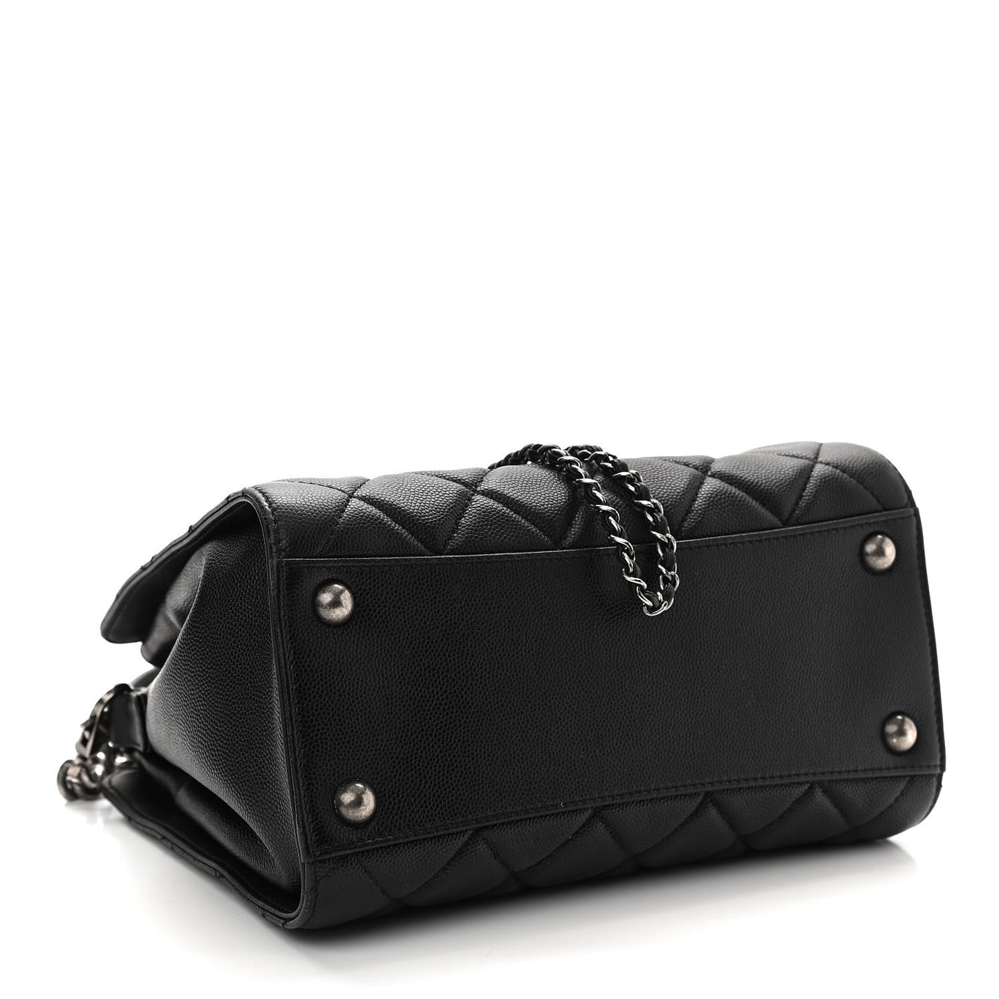 Caviar Quilted Small CC Bucket Bag Black