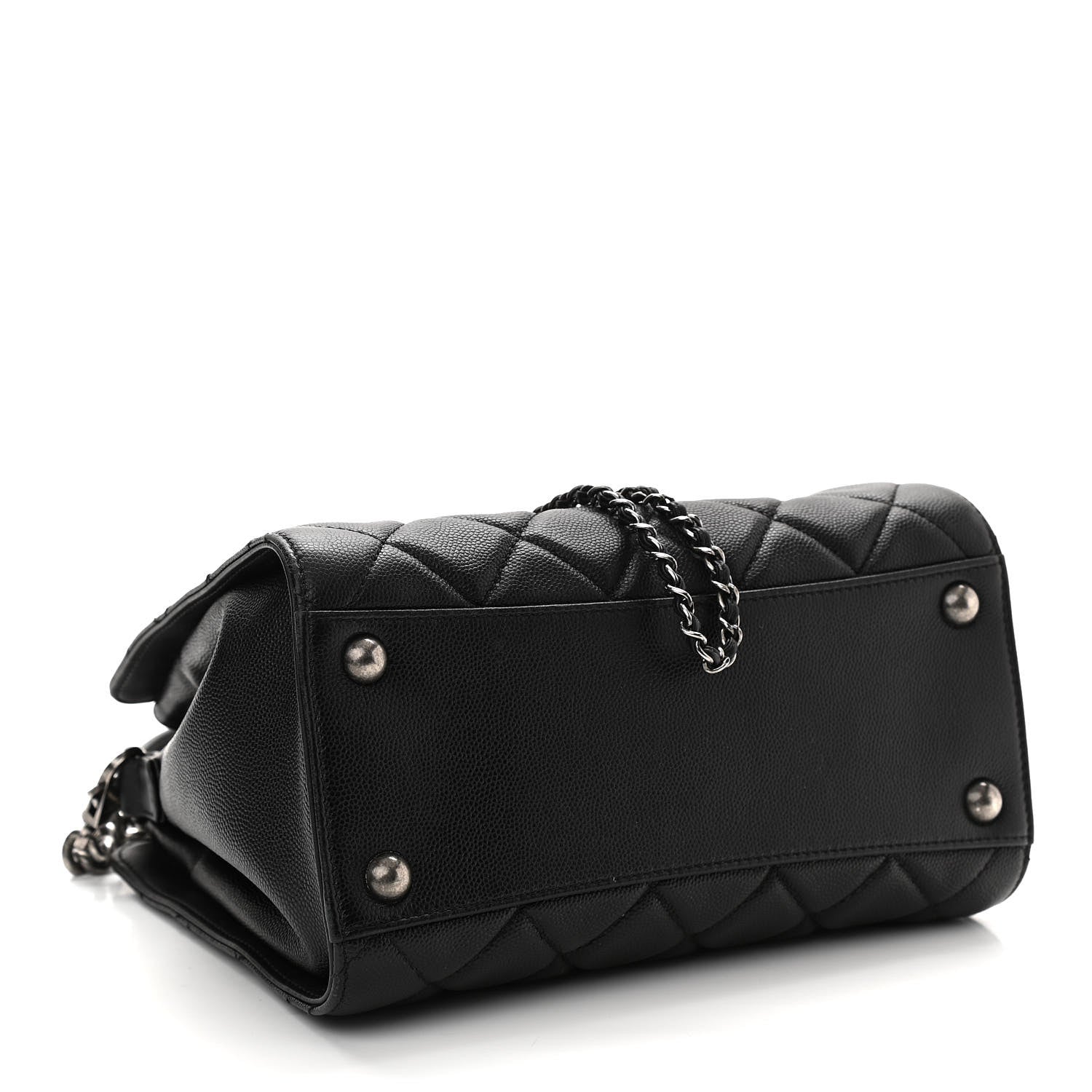 Chanel Caviar Quilted Small CC Bucket Bag Black 4 of 11