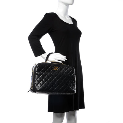 Chanel Lambskin Quilted Trendy CC Bowling Bag Black 3 of 8
