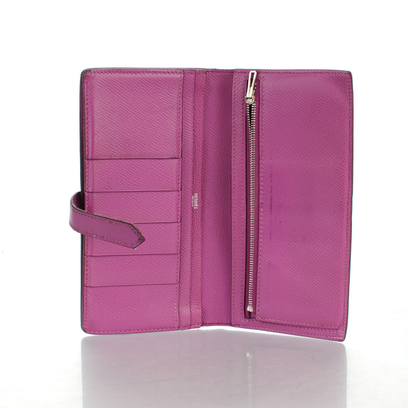 Hermes Epsom Bearn Wallet Cyclamen 5 of 14