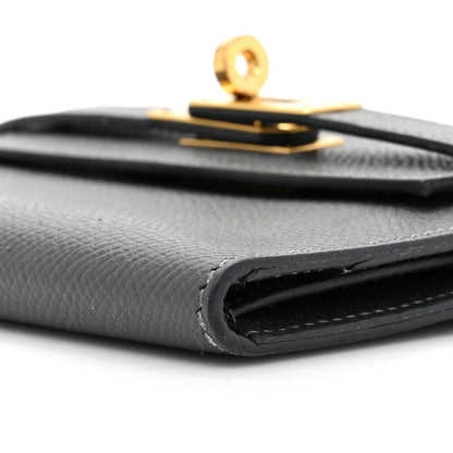 Hermes Courchevel Kelly Compact Wallet Graphite 9 of 12