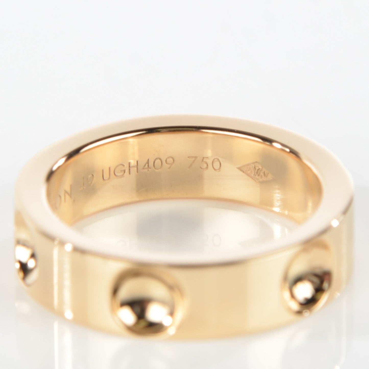 18K Yellow Gold Small Empreinte Ring 49 5.5