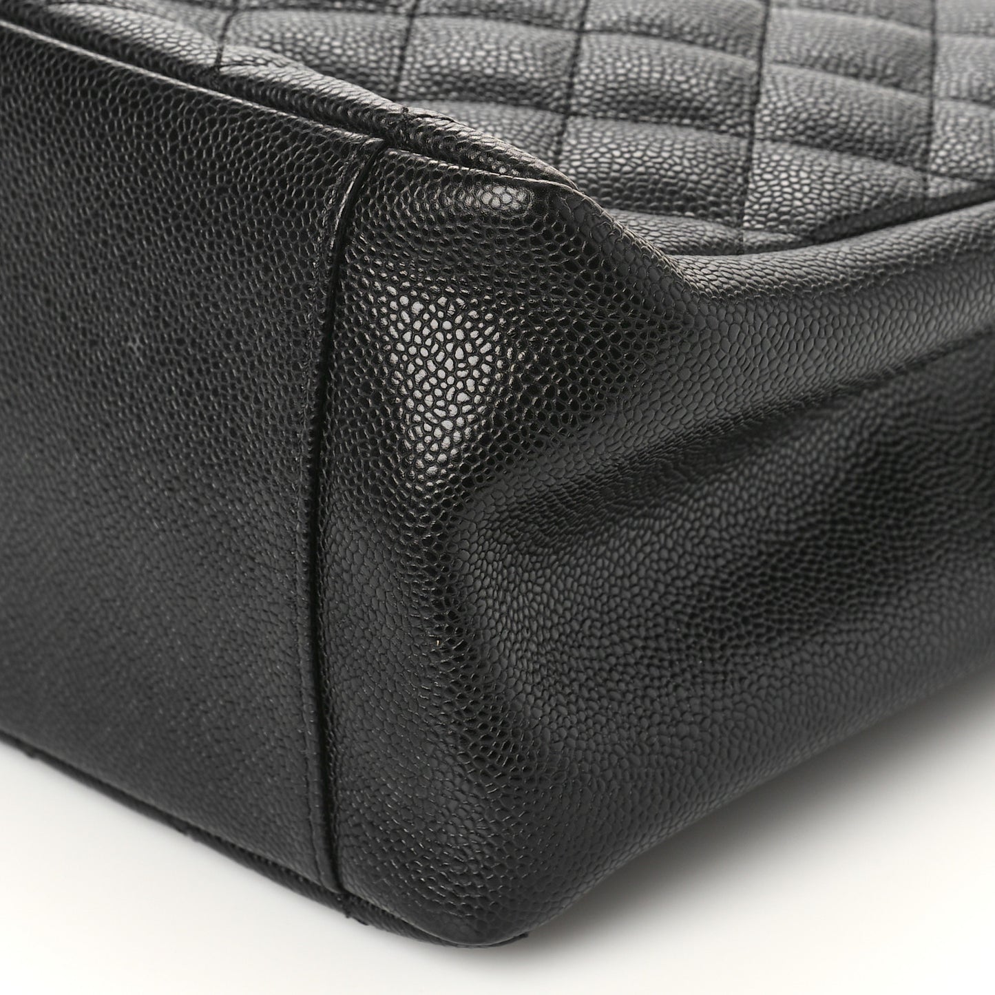 Caviar Quilted Grand Shopping Tote GST Black