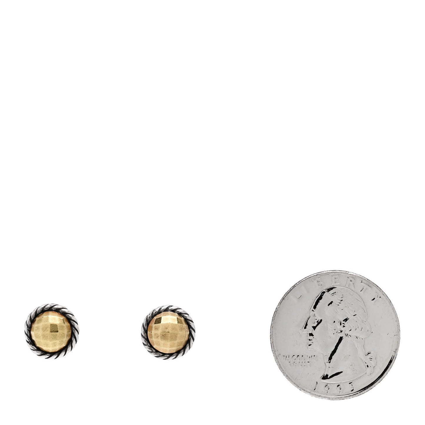 Sterling Silver 18K Yellow Gold Petite Chatelaine Earrings