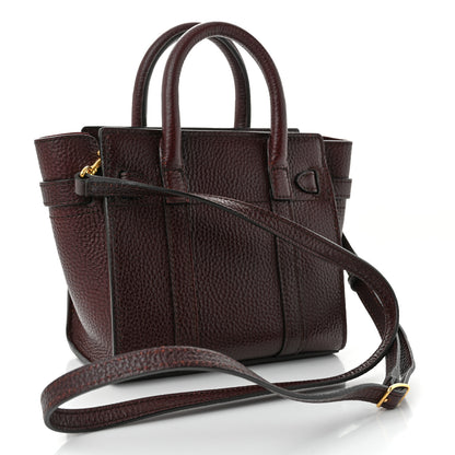 Mulberry Grain Vegetable Tanned Calfskin Micro Zipped Bayswater Oxblood 3 of 10