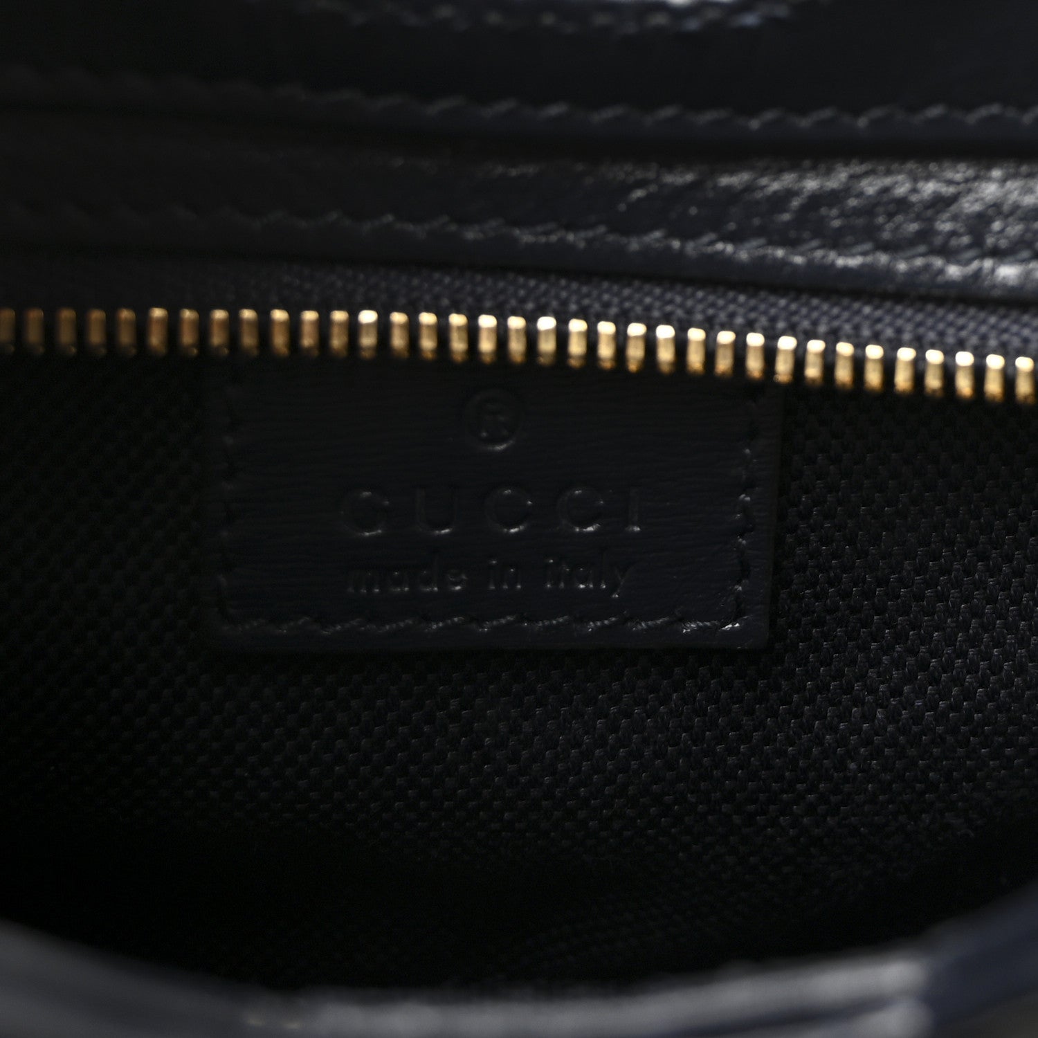 Gucci Denim GG Monogram Mini Moon Side Shoulder Bag Blue 6 of 9