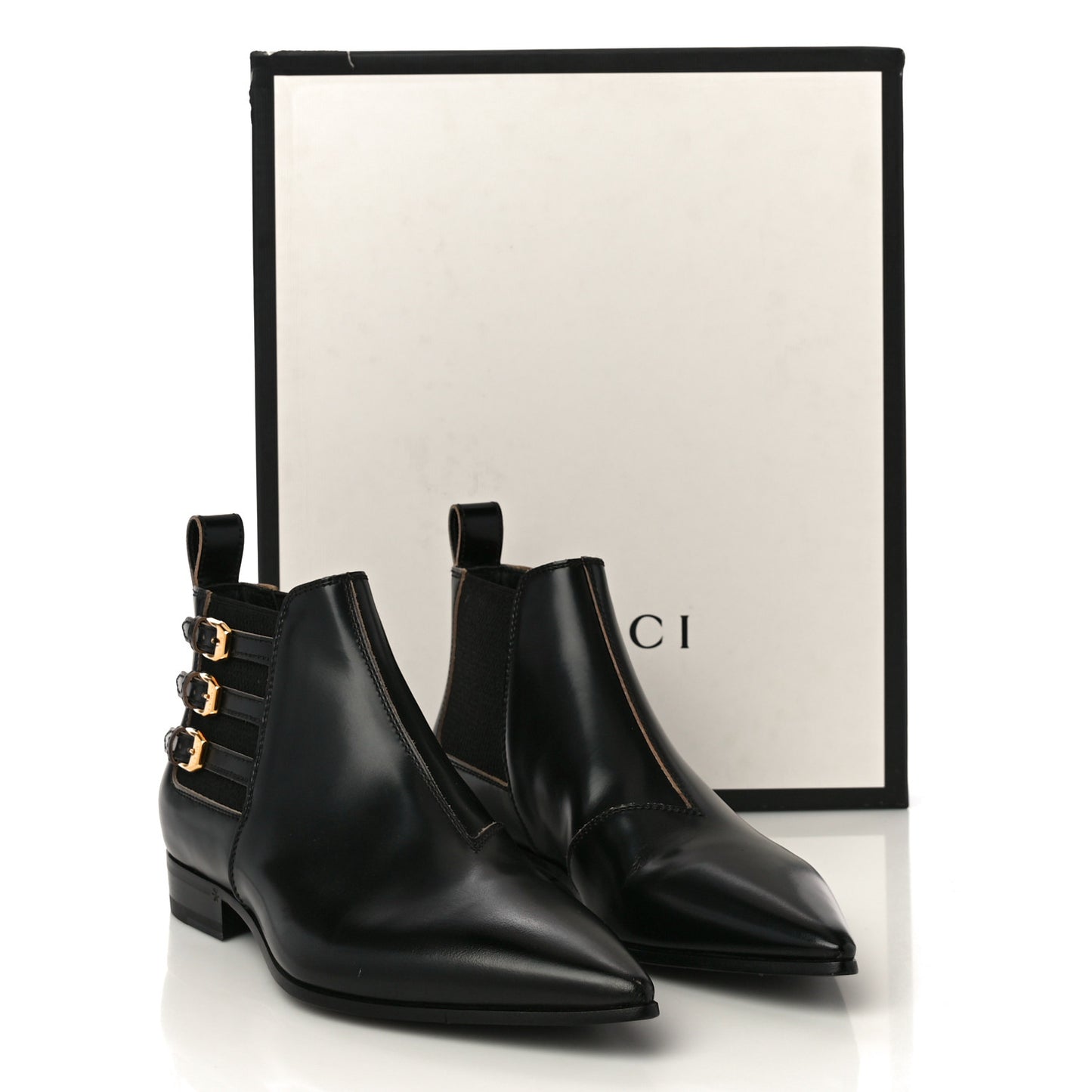 Cordovan Lux Ankle Boots 38 Black