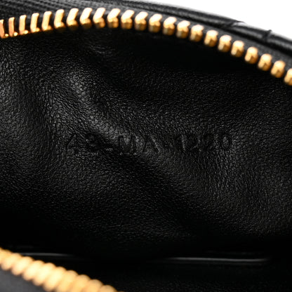 Christian Dior Supple Calfskin Cannage Caro Half-Moon Coin Purse Black 7 of 10
