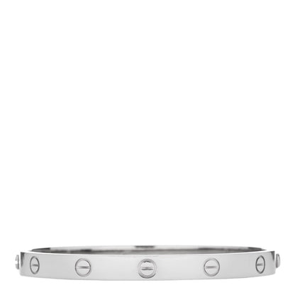 Cartier 18K White Gold LOVE Bracelet 18 1 of 5