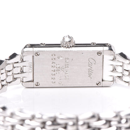 Cartier 18K White Gold Diamond 14mm Mini Tank Louis Quartz Watch 6 of 8