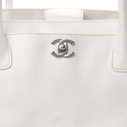 Chanel Calfskin Cerf Executive Shopper Tote White 8 of 19