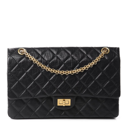 Chanel Aged Calfskin Quilted 2.55 Reissue 226 Flap Black 1 of 11