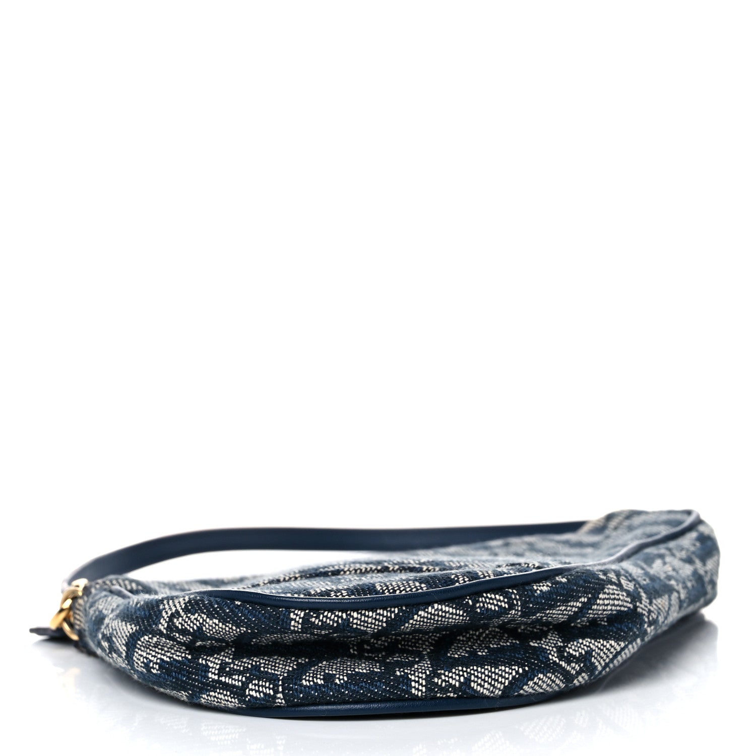 Christian Dior Monogram Mini Saddle Pochette Navy 4 of 11