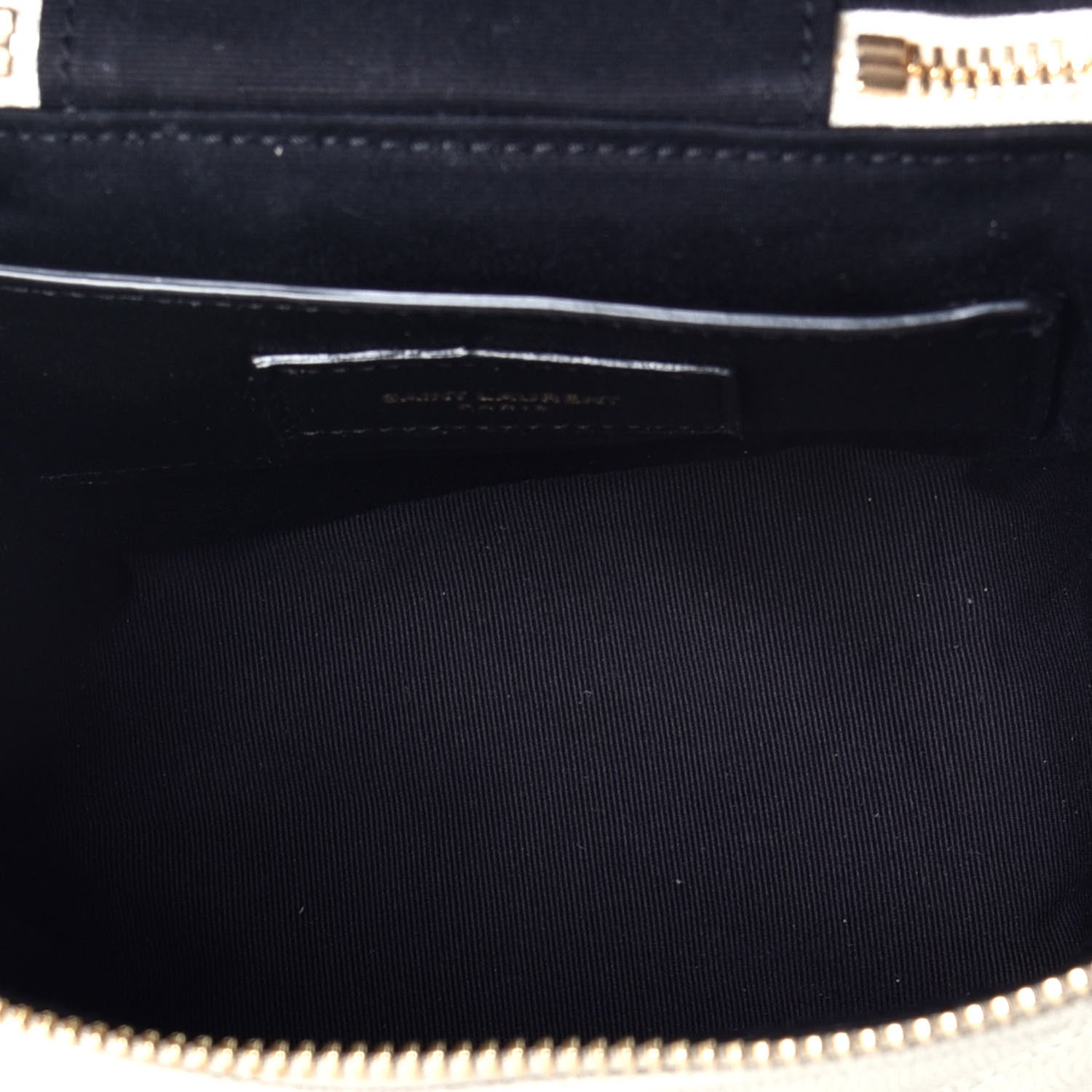Saint Laurent Grain de Poudre Quilted 80's Vanity Bag Crema Soft 5 of 9