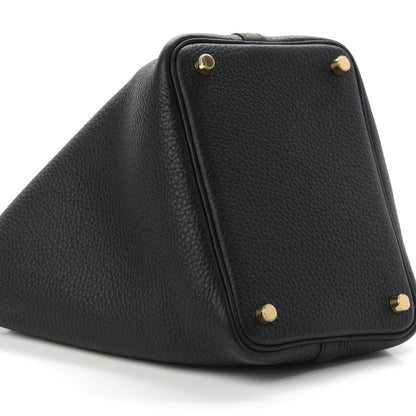 Hermes Taurillon Clemence Picotin Lock 18 PM Black 8 of 9