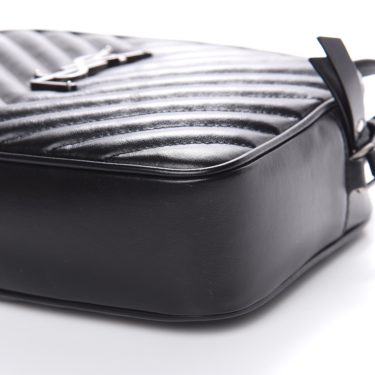 Saint Laurent Calfskin Matelasse Monogram Lou Camera Bag Black 9 of 10
