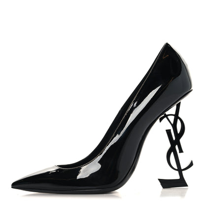 Saint Laurent Patent Opyum 110 Pumps 37 Black 1 of 10