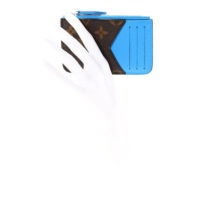 Louis Vuitton Monogram Zipped Romy Card Holder Gaston Blue 2 of 7