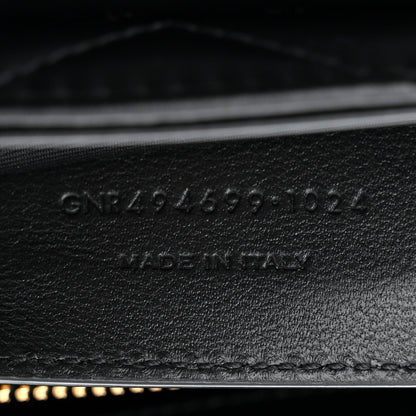 Saint Laurent Calfskin Y Quilted Monogram Small Loulou Chain Satchel Black 7 of 10