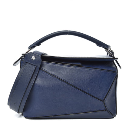Loewe Calfskin Small Puzzle Bag Marine 1 of 10