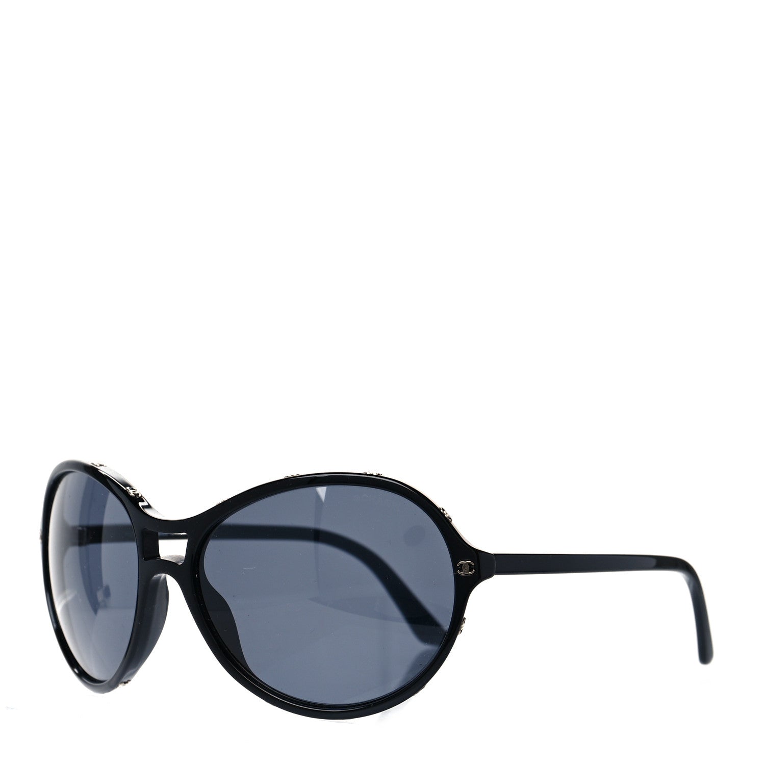 Chanel Acetate Round CC Sunglasses 5117 Black 1 of 6