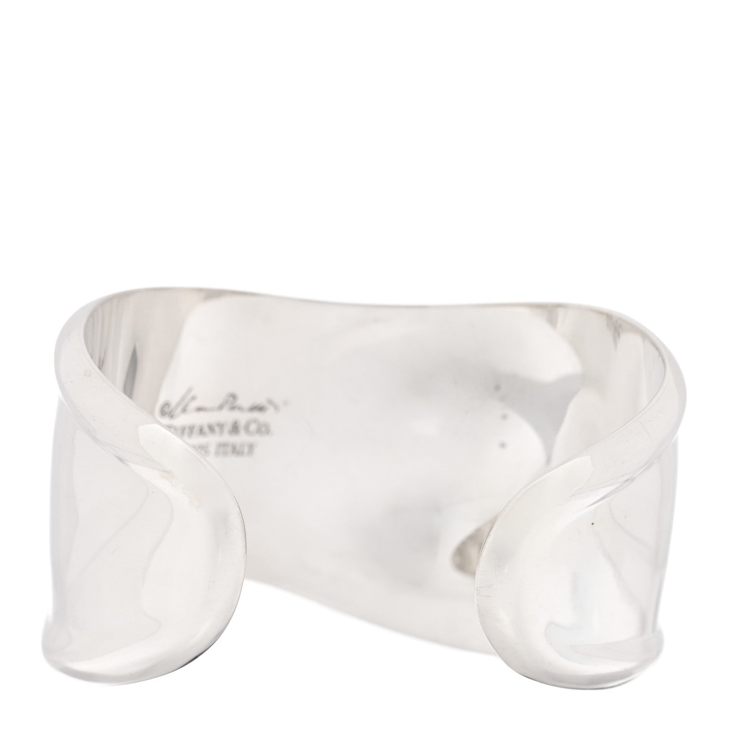 Tiffany Sterling Silver Small Elsa Peretti Right Wrist Bone Cuff Bracelet 2 of 4