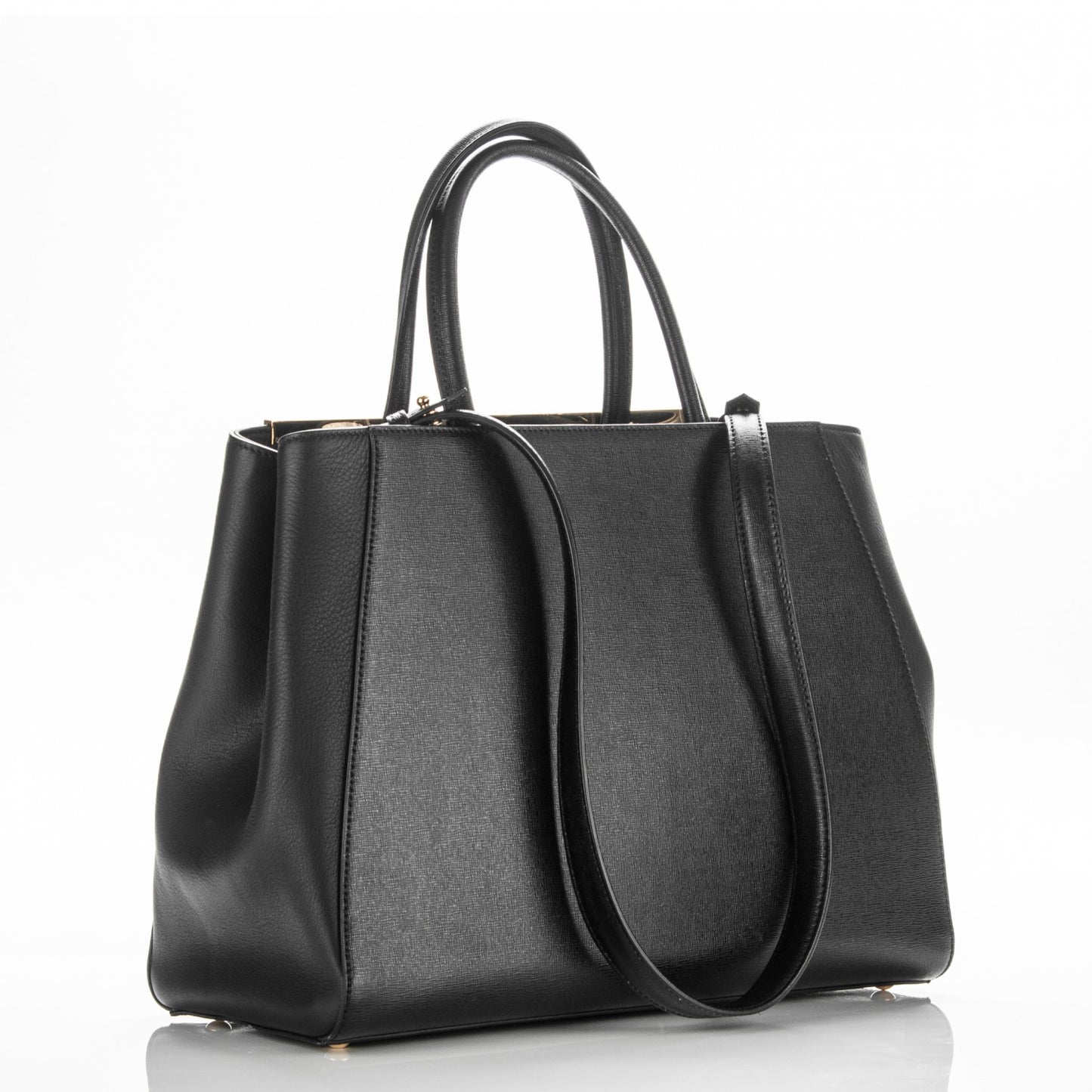 Vitello Elite Medium 2Jours Tote Black