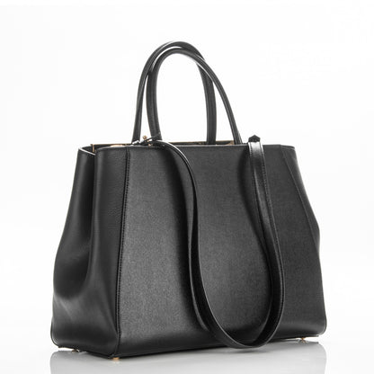 Fendi Vitello Elite Medium 2Jours Tote Black 3 of 7